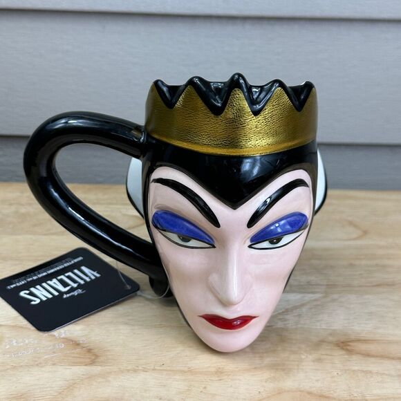 Snow White Grimhilde Ingrid Disney Bioworld Evil Queen Mug Cup Sculpted Ceramic - Picture 1 of 14